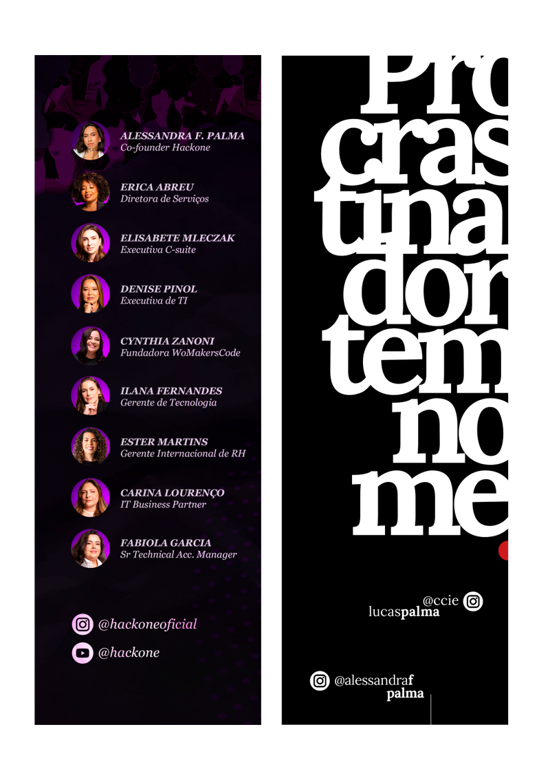 PROCRASTINADOR TEM NOME + TPM - TECH PARA MULHERES