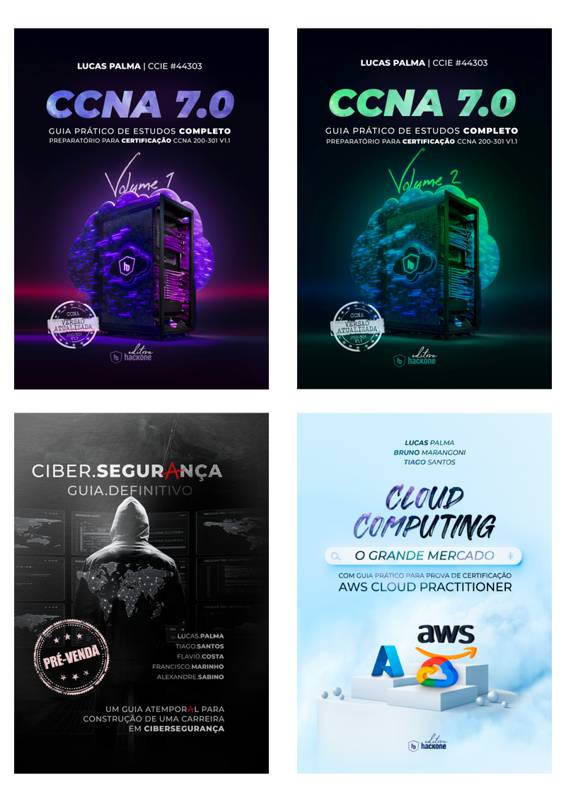 CCNA 7.0 - Vol 1 e 2 + CIBER.SEGURANÇA + CLOUD COMPUTING