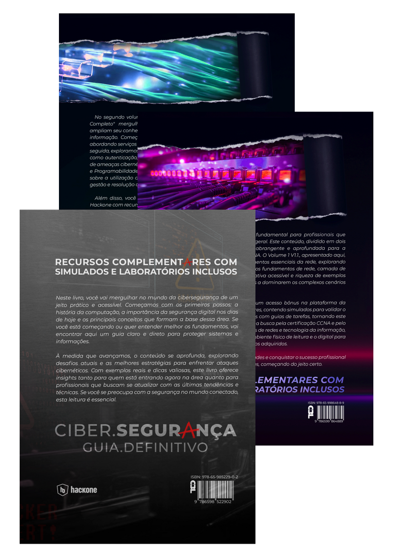 CCNA 7.0 - Vol 1 e 2 + CIBER.SEGURANÇA
