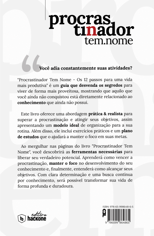 PROCRASTINADOR TEM NOME